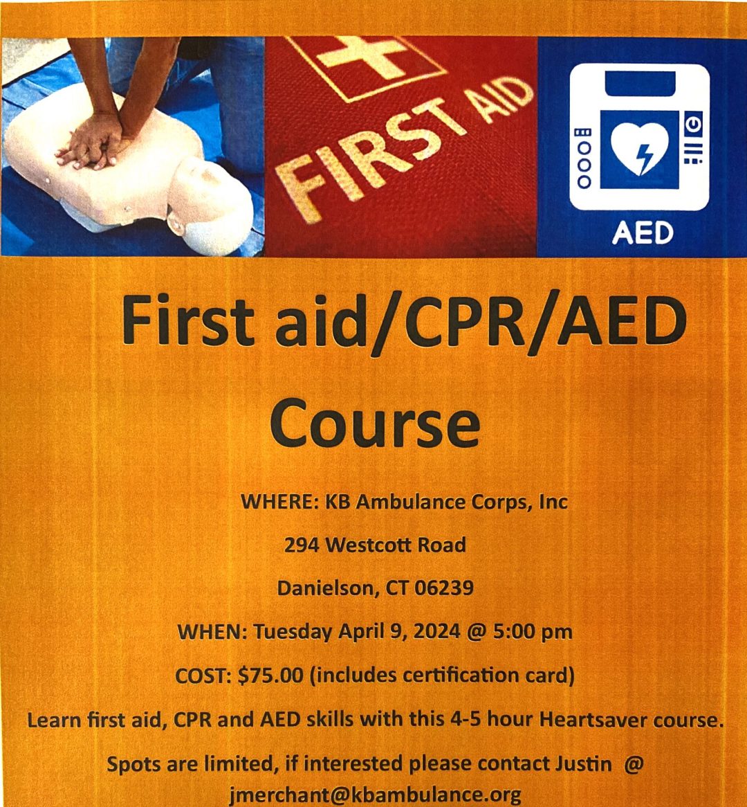 Heartsaver First Aid/CPR/AED Course – KB Ambulance Corps, Inc Of ...